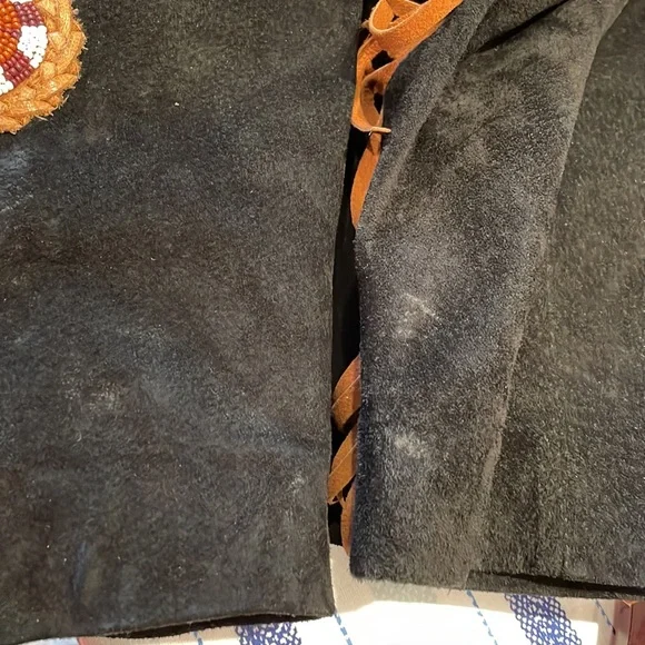 ECHO MOUNTAIN Vintage black suede woman’s jacket, size 8. VGUC - Picture 12 of 13